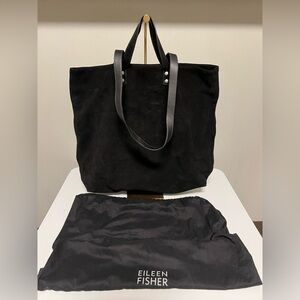 Eileen Fisher Suede Leather Handbag Shoulder Bag